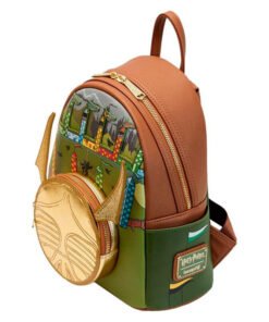 Mochila Snitch Dorada Harry Potter Loungefly 26cm Tamaño: 20,62x27,5x10cm. 0236