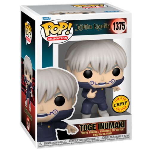 Figura POP Jujutsu Kaisen Toge Inumaki 5 + 1 Chase Figura vinilo Funko de 9cm en caja regalo. Ref 0118