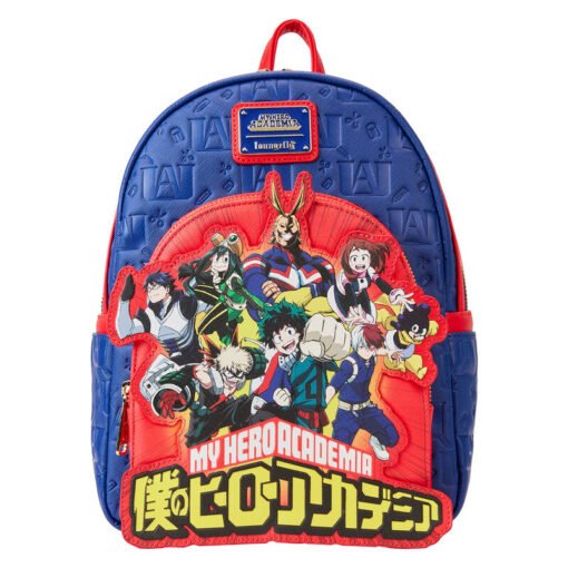 Mochila Group Debossed Logo My Hero Academia Loungefly 26cm ref 0440