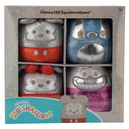 Blister 4 peluches 100th Anniversary Disney Squishmallows 12cm Ref0353 - Imagen 3