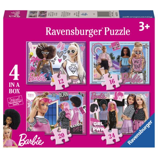 Puzzle Barbie 12-16-20-24pzs Edad: +3 años. Ref 0567
