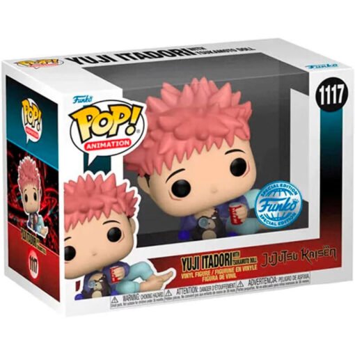 Figura POP Jujutsu Kaisen Yuji Itadori Exclusive Figura vinilo Funko POP de 9cm en caja regalo con ventana. REF0132 - Imagen 3