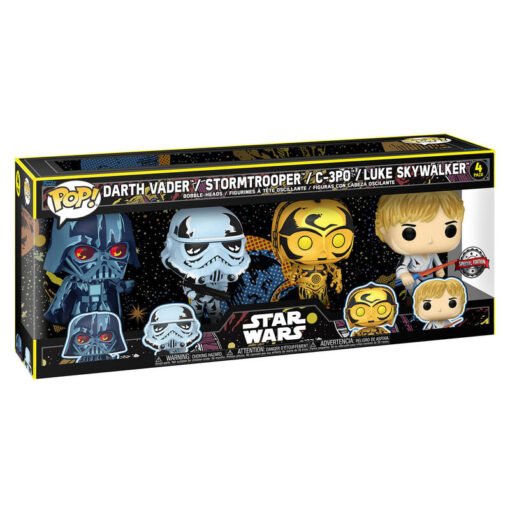 Blister 4 figuras POP Star Wars Exclusive ref0296