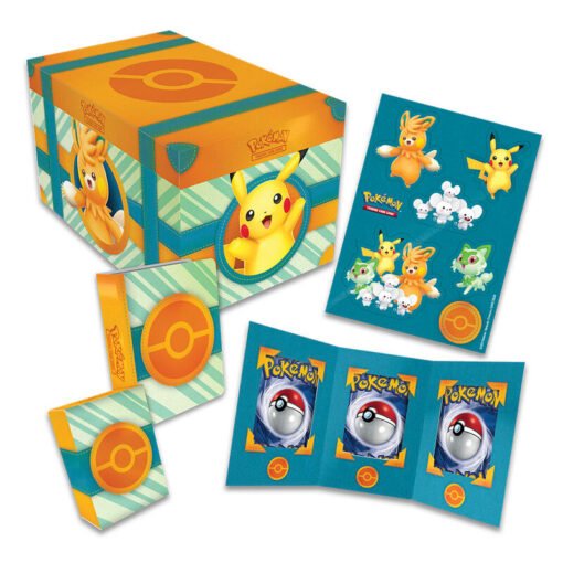 Cofre del tesoro juego cartas coleccionables Pokemon español ref0480