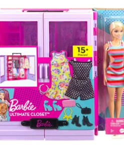 Muñeca Fashionista + Armario Portatil Barbie Ref 0565