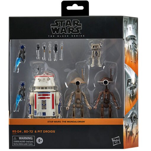 Blister figuras R5-D4 BD-72 & Pit Droids The Mandalorian Star Wars 15cm The Black Series. Tamaño: 15cm. Figura articulada. Contiene accesorios. ref0417