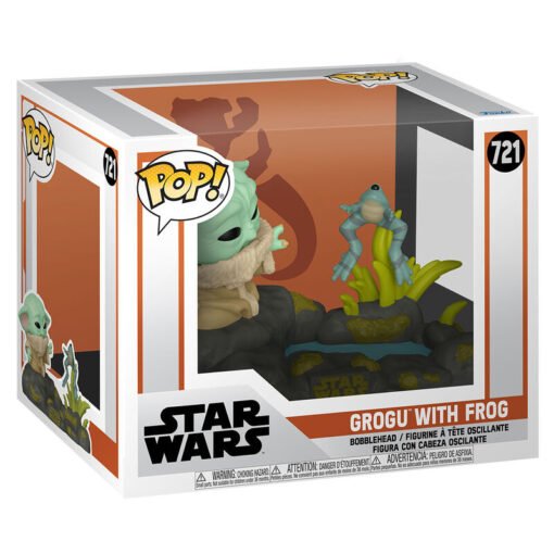 Figura POP Deluxe Star Wars The Mandalorian Grogu with Frog Ref 0336