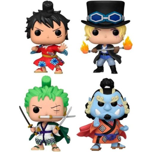 Blister 4 figuras POP One Piece Exclusive Luffytaro, Sabo, Roronoa Zoro, Jinbe Ref0182 - Imagen 3