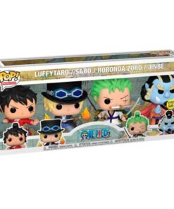 Blister 4 figuras POP One Piece Exclusive Luffytaro, Sabo, Roronoa Zoro, Jinbe Ref0182