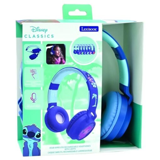 Auriculares inalambricos luminosos Bluetooth Stitch Disney Ref0344
