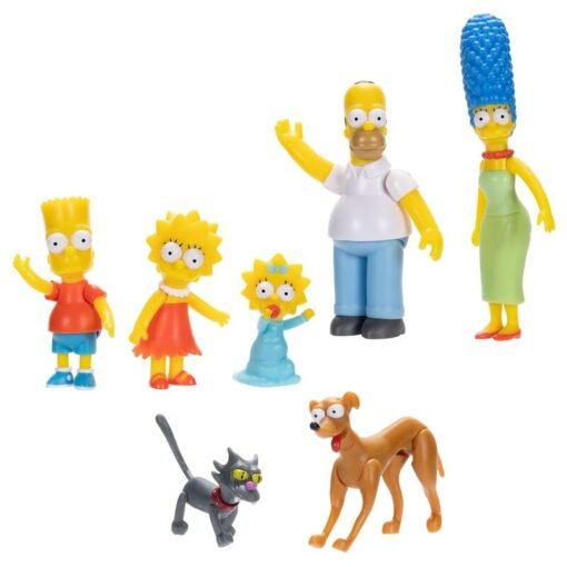 Blister 7 figuras Famila Los Simpsons 6cm Tamaño: 6cm. ref0405 - Imagen 2