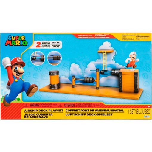 Playset Cubierta de la aeronave Super Mario Bros Tamaño figura: 6,25cm. ref0543