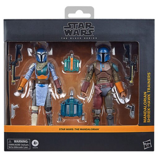 Blister 2 figuras Mandalorian & Shriek-Hawk Trainers The Mandalorian Star Wars 15cm The Black Series. Tamaño: 15cm. Figura articulada. Contiene accesorios. ref0259 - Imagen 3