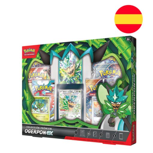Estuche juego cartas coleccionables Ogerpon EX Pokemon español ref0522