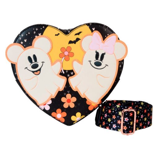 Bolso bandolera Floral Ghost Mickey & Minnie Disney Loungefly REF0385