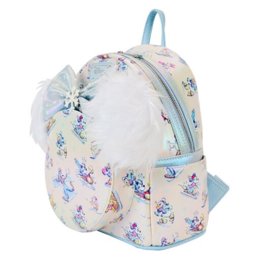 Set Mochila + Diadema orejas Winter Wonderland Mickey and Friends Disney Loungefly 26cm Ref 0458 - Imagen 3