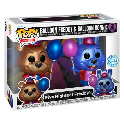 Blister 2 figuras POP Five Nights at Freddys Ballon Freddy & Balloon Bonnie Exclusive ref0561