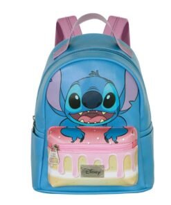 Mochila Casual Cake Stitch Disney 25cm Tamaño: 22x25x11cm. Ref0349