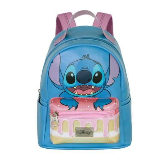 Mochila Casual Cake Stitch Disney 25cm Tamaño: 22x25x11cm. Ref0349