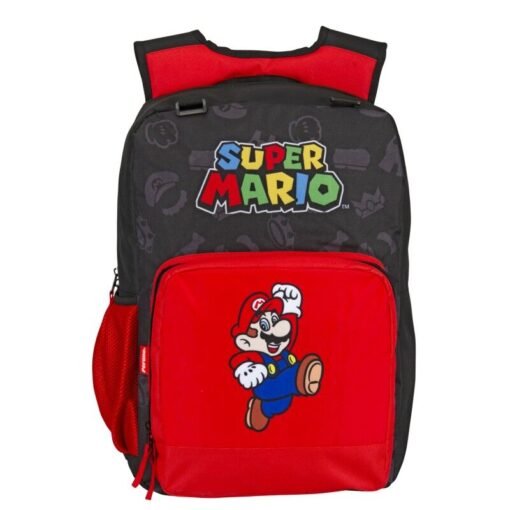 Mochila Super Mario Bros adaptable 43cm Tamaño: 43x32x13cm. ref0531