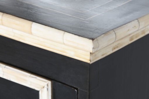 COMODA HUESO 111X51X99 TARACEA HECHO A MANO NEGRO MB-217978 Disponible REF13041 - Imagen 7