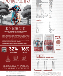 FORPETS CRIADORES ENERGY  15 KILOS EXTRUSIONADO Ref 2035