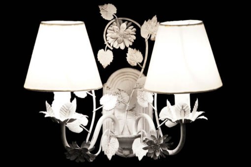 LAMPARA APLIQUE METAL POLIESTER 39X22X32 BLANCO LA-182357 Disponible ref13528 - Imagen 3