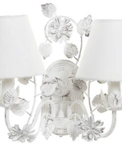 LAMPARA APLIQUE METAL POLIESTER 39X22X32 BLANCO LA-182357 Disponible ref13528