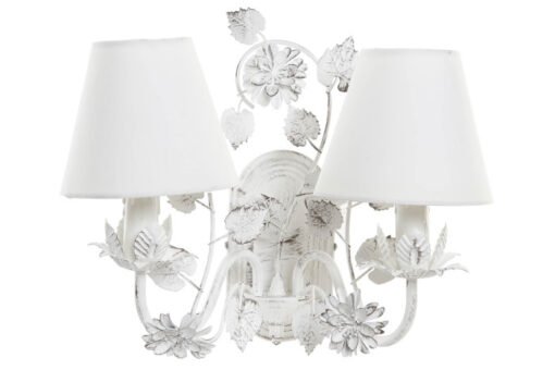 LAMPARA APLIQUE METAL POLIESTER 39X22X32 BLANCO LA-182357 Disponible ref13528