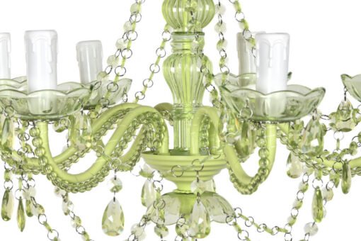 LAMPARA TECHO ACRILICO METAL 51X51X100 VERDE LA-203521 Disponible Ref 13526 - Imagen 3