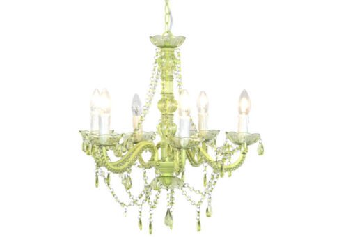 LAMPARA TECHO ACRILICO METAL 51X51X100 VERDE LA-203521 Disponible Ref 13526 - Imagen 2