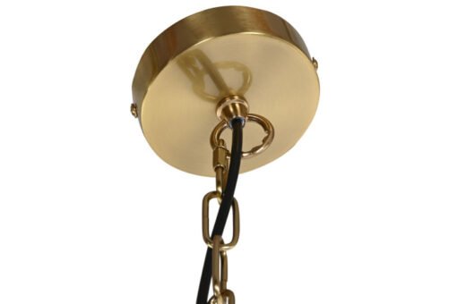 LAMPARA TECHO METAL CRISTAL 66X66X60 DORADO LA-206014 Disponible Ref 13525 - Imagen 3