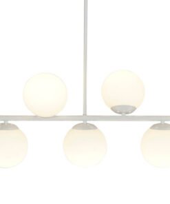 LAMPARA TECHO METAL CRISTAL 98X21X22 BOLAS BLANCO LA-207391 Disponible Ref 13524