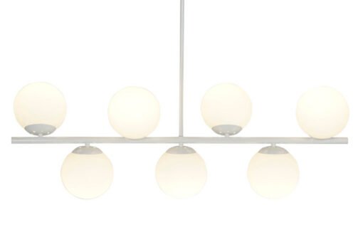 LAMPARA TECHO METAL CRISTAL 98X21X22 BOLAS BLANCO LA-207391 Disponible Ref 13524