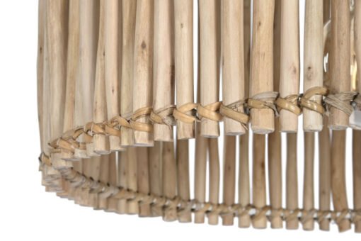 LAMPARA TECHO EUCALIPTO 50X50X28 TRONCOS NATURAL LA-208906 Disponible REF13519 - Imagen 5
