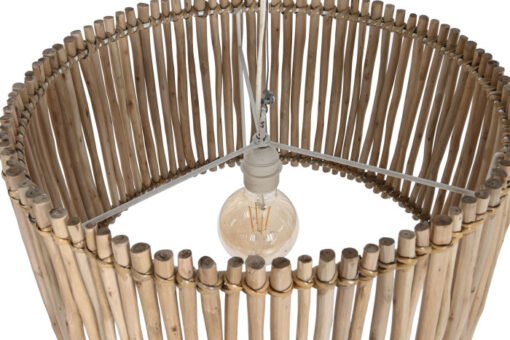 LAMPARA TECHO EUCALIPTO 50X50X28 TRONCOS NATURAL LA-208906 Disponible REF13519 - Imagen 4