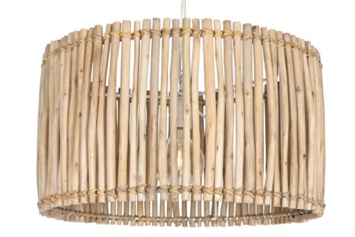 LAMPARA TECHO EUCALIPTO 50X50X28 TRONCOS NATURAL LA-208906 Disponible REF13519 - Imagen 2