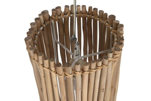 LAMPARA TECHO EUCALIPTO 20X20X40 TRONCOS BLANCO LA-208907 Disponible REF13518 - Imagen 5