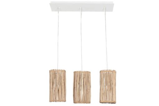 LAMPARA TECHO EUCALIPTO 20X20X40 TRONCOS BLANCO LA-208907 Disponible REF13518 - Imagen 2