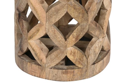 LAMPARA PIE MANGO POLIESTER 41,5X41,5X158 NATURAL LA-213047 Disponible Ref 13544 - Imagen 4