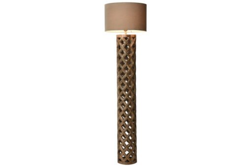 LAMPARA PIE MANGO POLIESTER 41,5X41,5X158 NATURAL LA-213047 Disponible Ref 13544 - Imagen 2