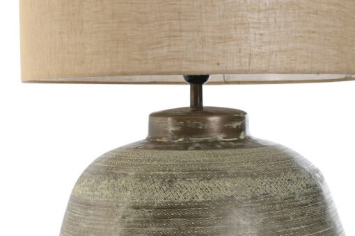 LAMPARA SOBREMESA ALUMINIO 42X42X65 PATINADO COBRE LA-213671 Disponible ref13581 - Imagen 3