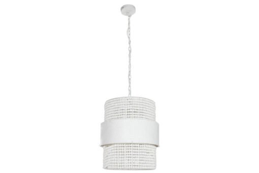 LAMPARA TECHO HIERRO MADERA 51X60X69 BLANCO LA-213684 Disponible Ref 13508 - Imagen 3