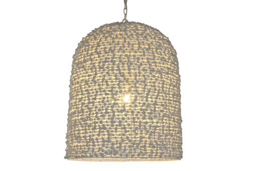 LAMPARA TECHO HIERRO MADERA 58X58X71 BLANCO LA-213685 Disponible Ref 13507