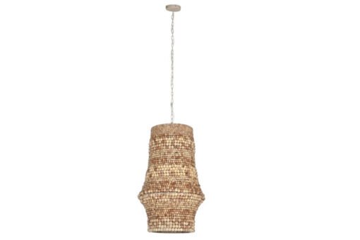 LAMPARA TECHO MADERA HIERRO 50X50X78 NATURAL LA-213686 Disponible Ref 13506 - Imagen 3