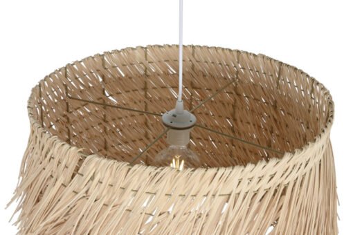 LAMPARA TECHO RATAN 60X60X40 HECHA A MANO NATURAL LA-213693 Disponible Ref 13505 - Imagen 3