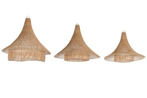 PANTALLA SET 3 RATAN 80X80X75 NATURAL LA-213867 Disponible Ref 13503