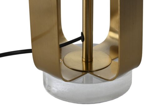 LAMPARA SOBREMESA HIERRO ACRILICO 35X35X78 DORADO LA-214250 Disponible ref13580 - Imagen 3