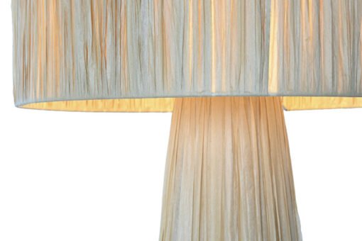LAMPARA PIE RAFIA METAL 50X50X147 NATURAL LA-214589 Disponible Ref 13538 - Imagen 3