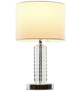 LAMPARA SOBREMESA CRISTAL POLIESTER 25X25X42 LA-214592 Disponible ref13577
